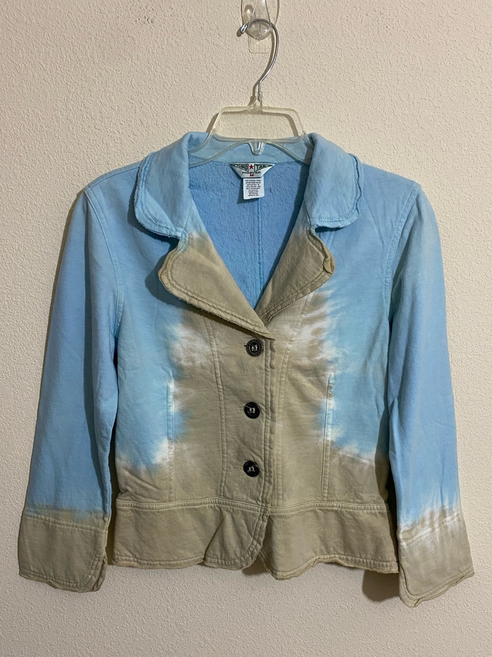 NWOT HARD TAIL Forever Tie-Dye Shrunken Cotton Jacket Women's Size M